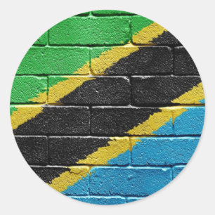 Flag of Tanzania Classic Round Sticker