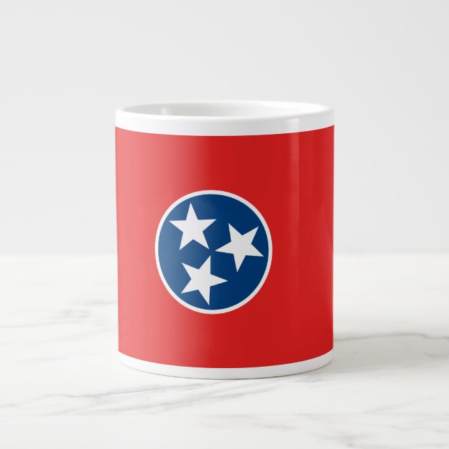 Flag of Tennessee Large Coffee Mug (Front)