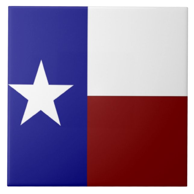Flag of Texas Ceramic Tile (Front)
