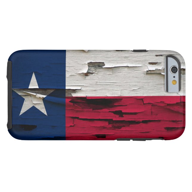 Flag of Texas Paint Peel Look Case-Mate iPhone Case (Back Horizontal)