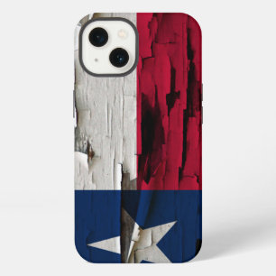 Flag of Texas Paint Peel Look iPhone Case
