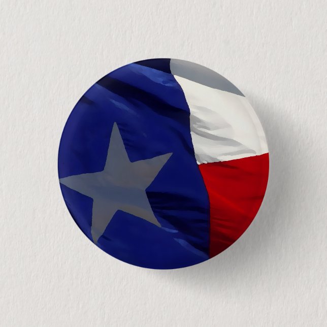 Flag of Texas Pop Art 3 Cm Round Badge (Front)