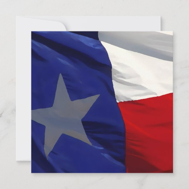 Flag of Texas Pop Art Holiday Card (Front)