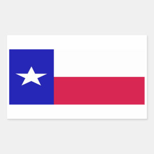 Flag of Texas Rectangular Sticker
