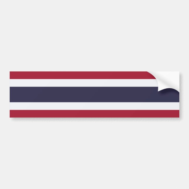 Flag of Thailand Bumper Sticker (Front)