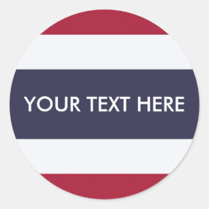 Flag of Thailand Classic Round Sticker