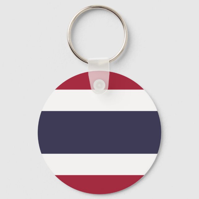 Flag of Thailand Key Ring (Front)