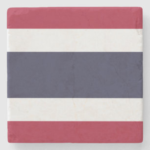 Flag of Thailand Stone Coaster