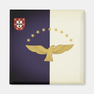 Flag of the Azores, Portugal Magnet