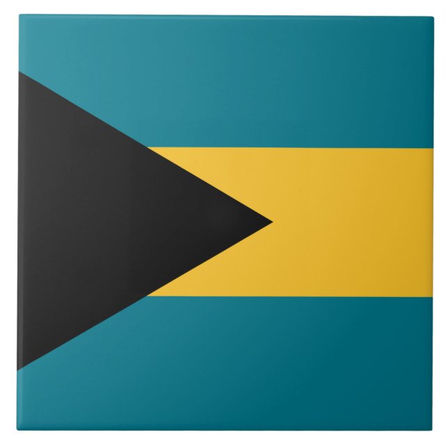 Flag of the Bahamas Ceramic Tile (Front)