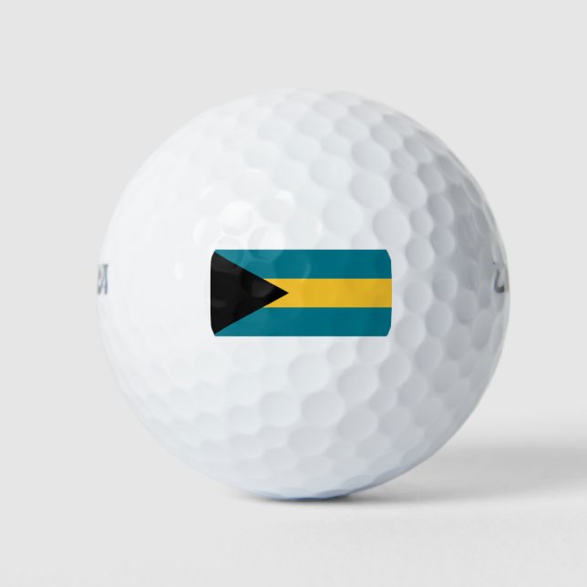 Flag of the Bahamas Golf Balls (Front)