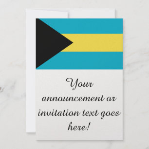 Flag of The Bahamas Invitation