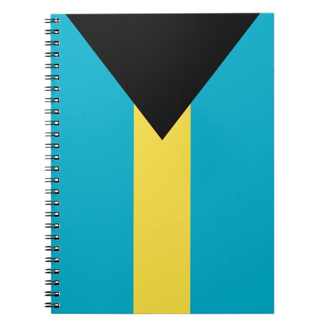 Flag Of The Bahamas Notebook (Front)