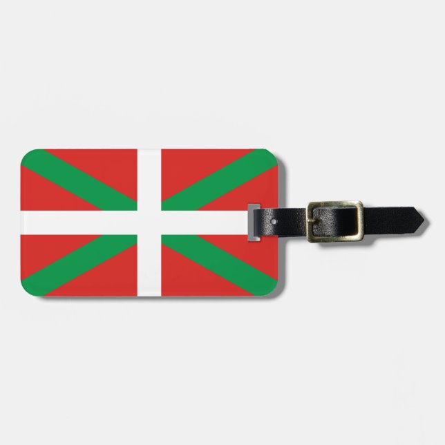 Flag of the Basque Country  Luggage Tag (Front Horizontal)