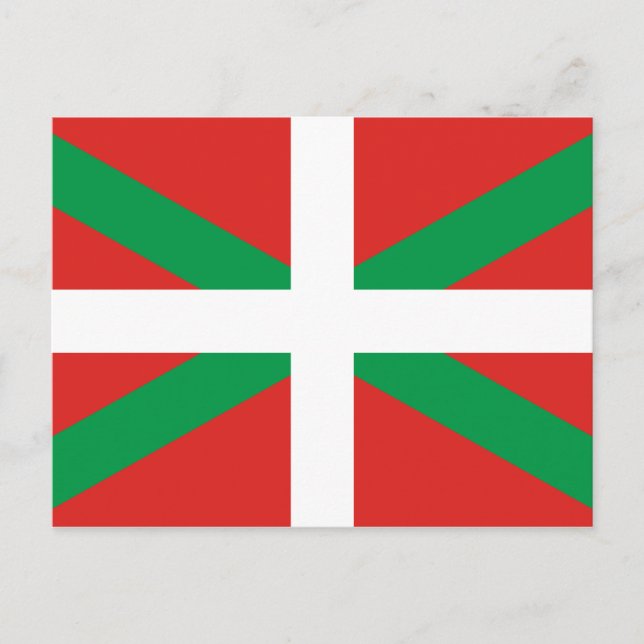 Flag of the Basque Country  Postcard (Front)