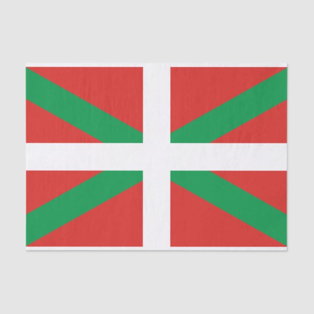 Flag of the Basque Country Tissue Paper (Front)
