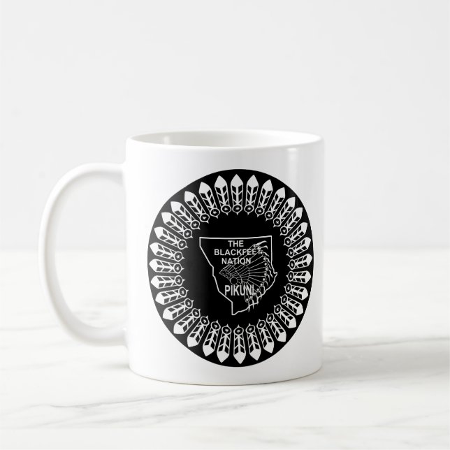 Flag of the Blackfeet Nation Coffee Mug (Left)