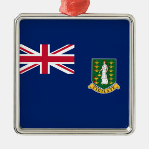 Flag of the British Virgin Islands (BVI) Metal Ornament