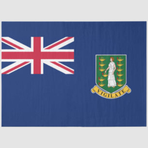 Flag of the British Virgin Islands (BVI) Tissue Paper