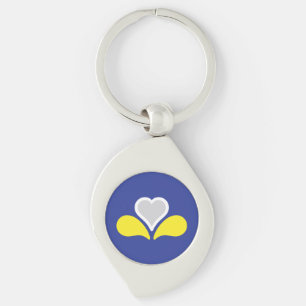Flag of the Brussels-Capital Region, Belgium Key Ring