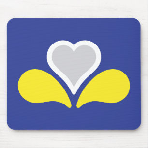 Flag of the Brussels-Capital Region, Belgium Mouse Pad