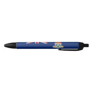 Flag of the Cayman Islands Black Ink Pen
