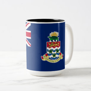 Flag of the Cayman Islands Two-Tone Coffee Mug