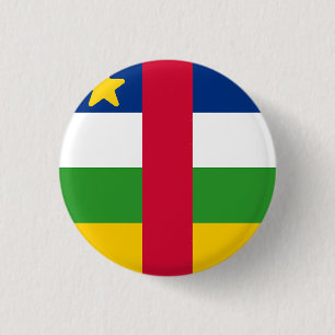 Flag of the Central African Republic 3 Cm Round Badge