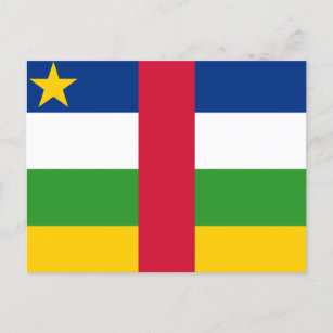Flag of the Central African Republic  Postcard