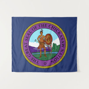 Flag of the Chickasaw Nation Tapestry