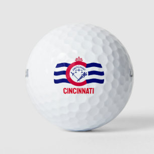Flag of the City of Cincinnati, Ohio Golf Balls