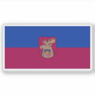 Flag of the city of Jelgava, Latvia