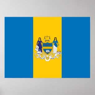 Flag of the city of Philadelphia Poster