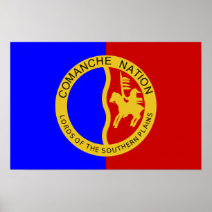 Flag of the Comanche Nation Poster