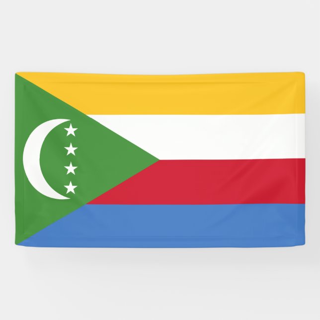 Flag of the Comoros Banner (Horizontal)