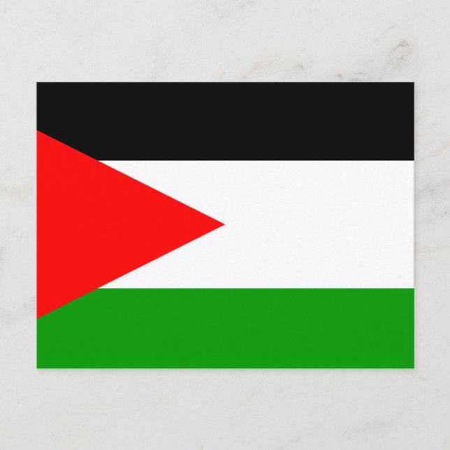Flag of the country of Jordan Postcard (Front)