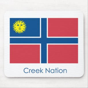 Flag of the Creek Nation Mouse Pad