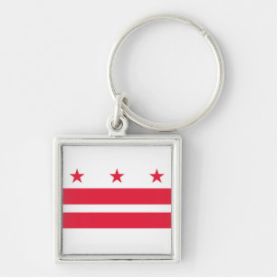 Flag of the District of Columbia (USA) Key Ring
