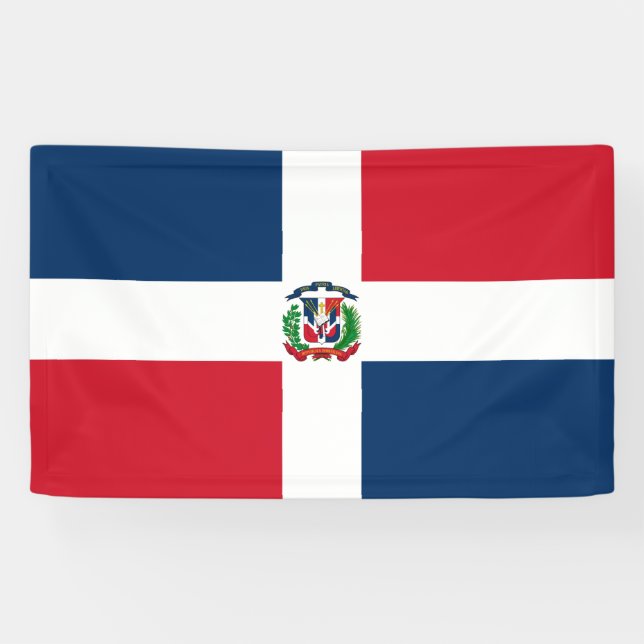 Flag of the Dominican Republic Banner (Horizontal)