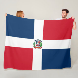 Flag of the Dominican Republic Fleece Blanket