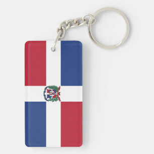Flag of the Dominican Republic Key Ring