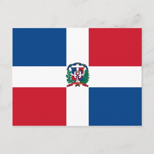 Flag of the Dominican Republic Postcard (Front)