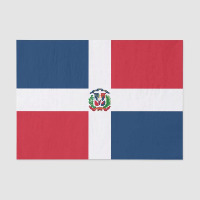 Flag of the Dominican Republic Tissue Paper (Front)