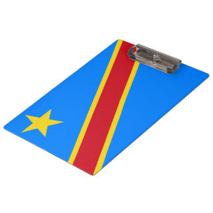 Flag of the DRC (Democratic Republic of the Congo) Clipboard