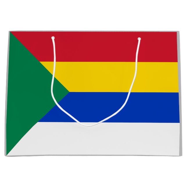 Flag of the Druze Religion Large Gift Bag (Front)