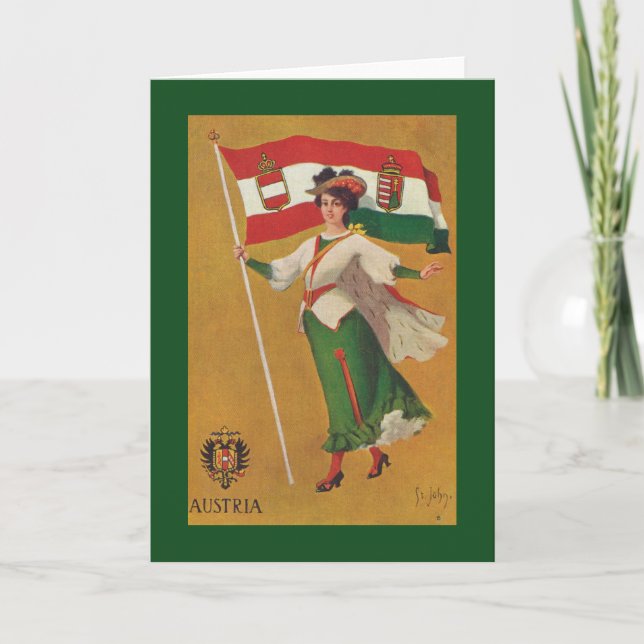 Flag of the Dual Monarchy (Austria-Hungary) Card (Front)