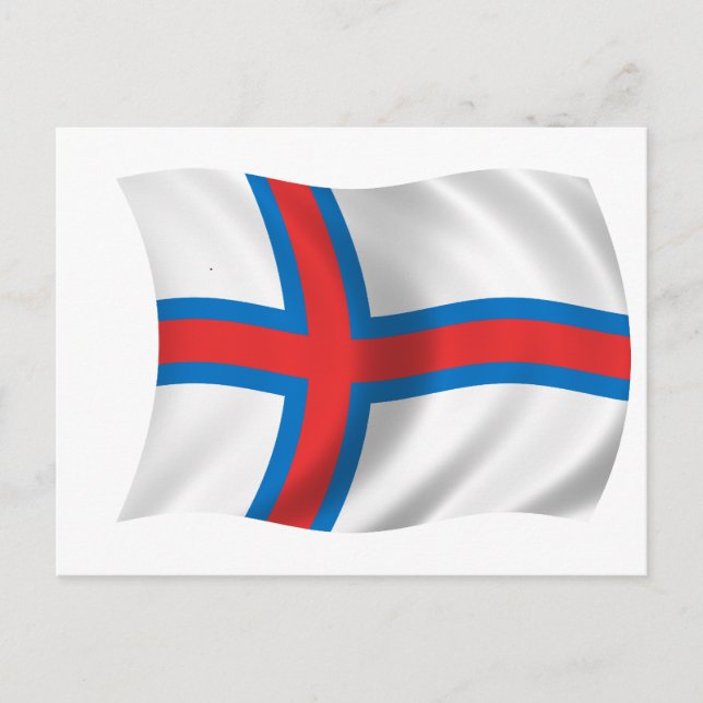 Flag of the Faroe Islands Postcard (Front)