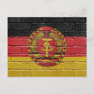 Flag of the former German Democratic Republic Postcard