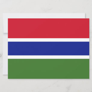 Flag of The Gambia Card