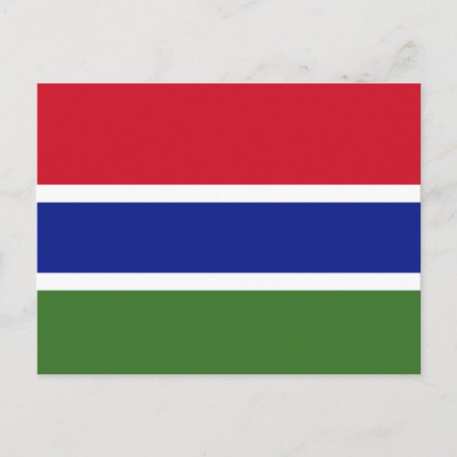 Flag of the Gambia Postcard (Front)